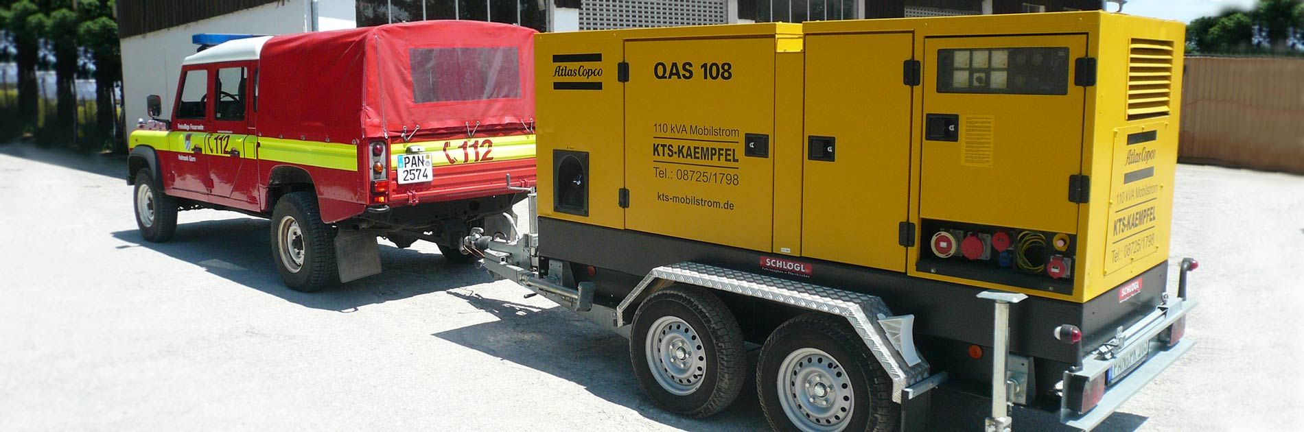 Strom für Events, Flutlichtanlagen, Baubeheizung von unseren Experten